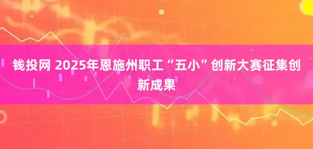 钱投网 2025年恩施州职工“五小”创新大赛征集创新成果